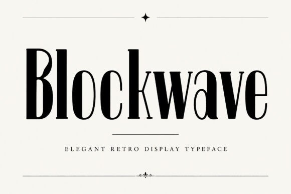 Blockwave: Stylish Display Font for Digital Impact