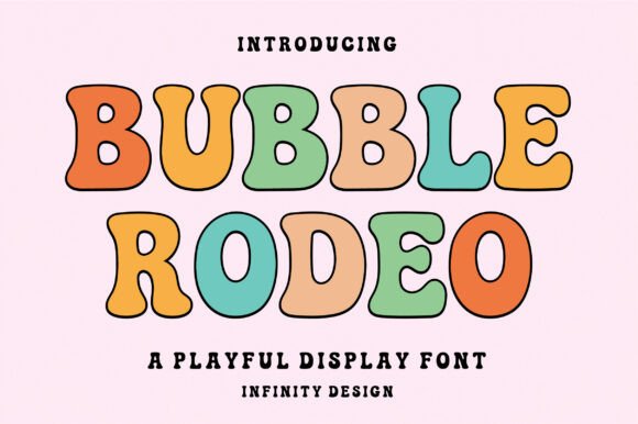 Bubble Rodeo: Bold Retro Font for Playful Designs