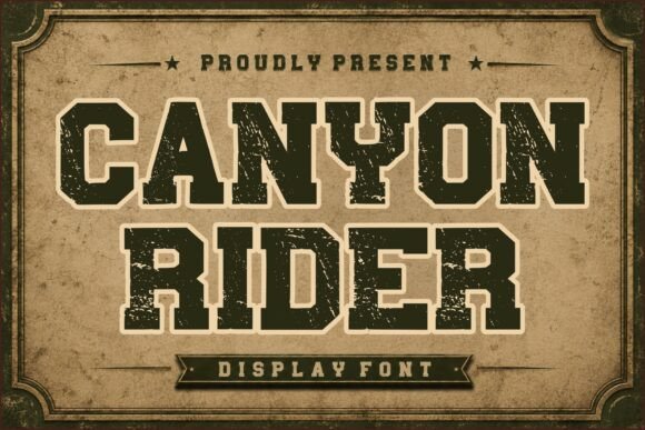 Canyon Rider: Strategic Typography for Authentic Western Branding