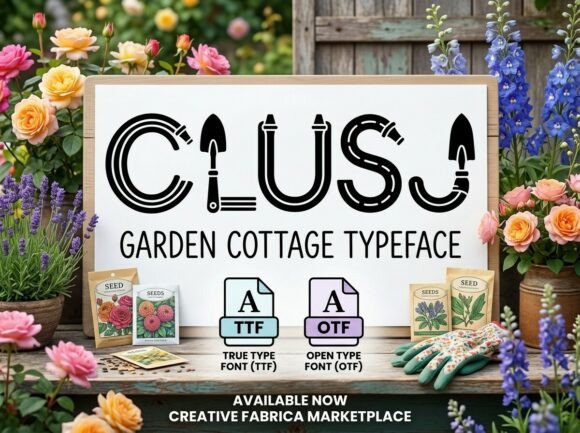 Clusj: A Bold Decorative Font for Impactful Design