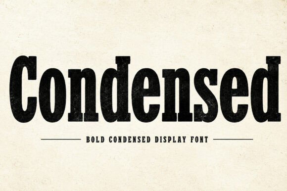 Condensed Font: Bold Vintage Typography for Impact
