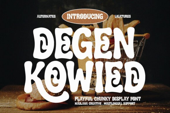 Degen Kowied: Bold Retro Display Font for Impact