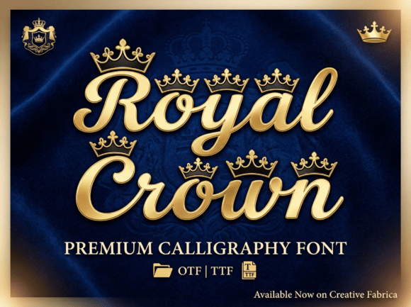 Elevate Your Designs with the Royal Crown Monogram Font: A Guide to Regal Typography