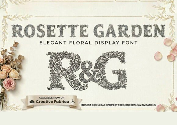 Evaluating Rosette Garden for Floral Typography and Luxury Design Projects