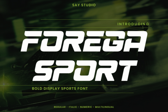 Forega Sport: Bold Typography for Athletic Branding