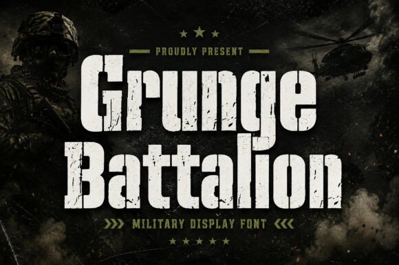 Grunge Battalion: Tactical Grit for High-Impact Design
