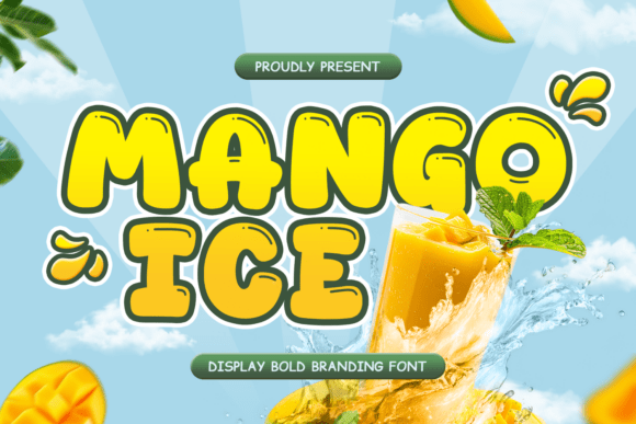 Mango Ice: Elevating Culinary Branding with Sweet, Fresh Typography
