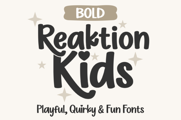Reaktion Kids Bold: Playful Font for Creative Designs