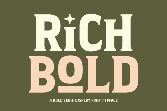 Rich Bold: A Versatile Serif Display Font for Creative Projects