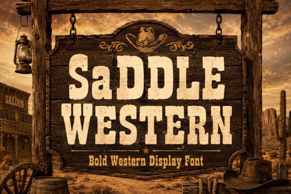 Saddle Western: Bringing Authentic Frontier Typography to Modern Design Projects