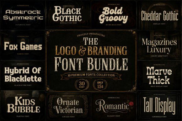 The Logo Branding: Elevating Visual Identity with a Comprehensive Font Bundle
