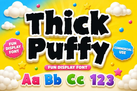 Thick Puffy: Elevating Visual Communication with Playful Display Typography