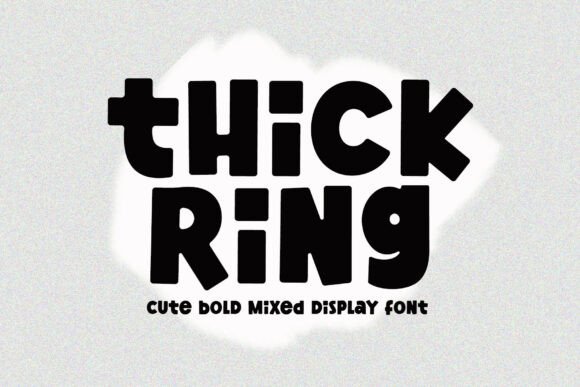 Thick Ring: Bold Display Typography