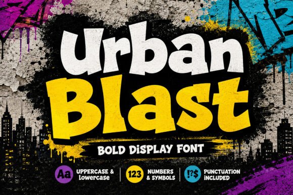 Urban Blast: Bold Display Font for Creative Impact