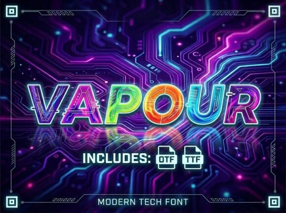 Vapour: Plugging Cybernetic Typography into Modern Digital Branding
