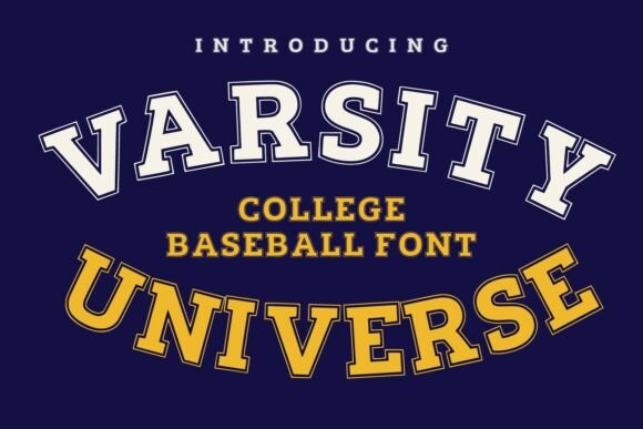 Varsity Universe: Capturing the Authentic Spirit of Vintage College Baseball Typography